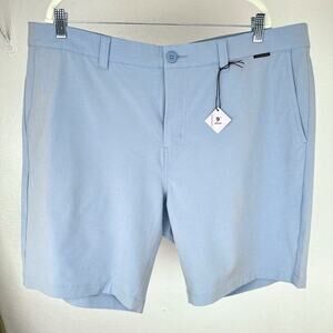 Travis Mathew Waylay Short Size 40 1MAA672 Heather Ash Blue Microstripe 9" NWT